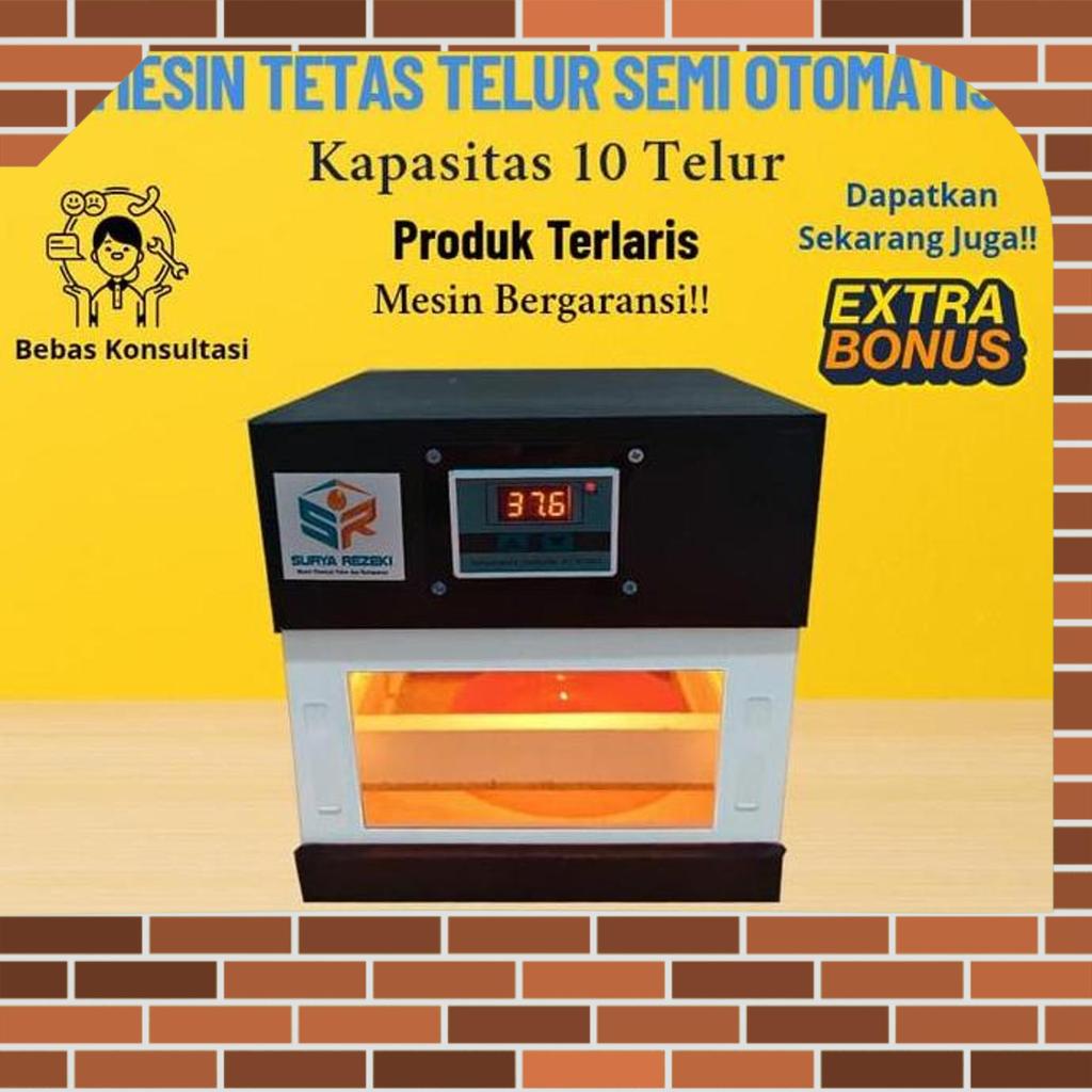 Mesin Tetas Telur Kapasitas 10 Butir Semiotomatis