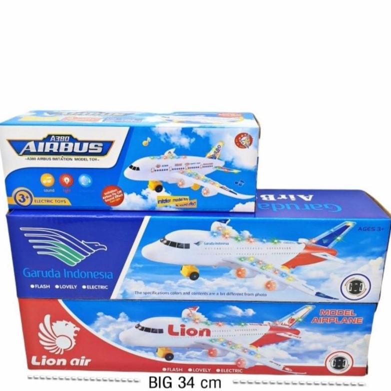Ty-65 Jumbo Mainan Anak Laki Laki Perempuan Maenan Edukasi Cowok Cewek Pesawat Lion Air Ty-65
