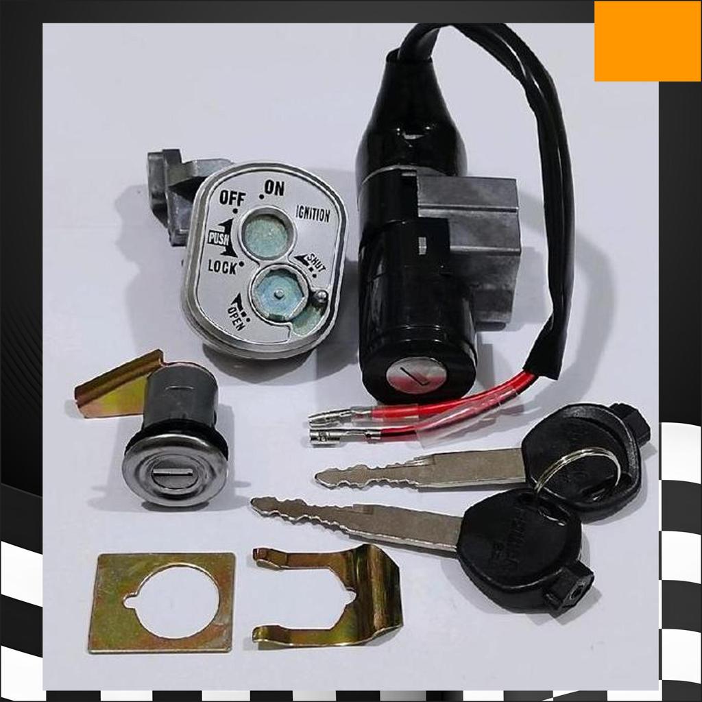 Kunci Kontak Assy Set+Sadel Jok Motor Supra X 125/Supra X 125 Karbu