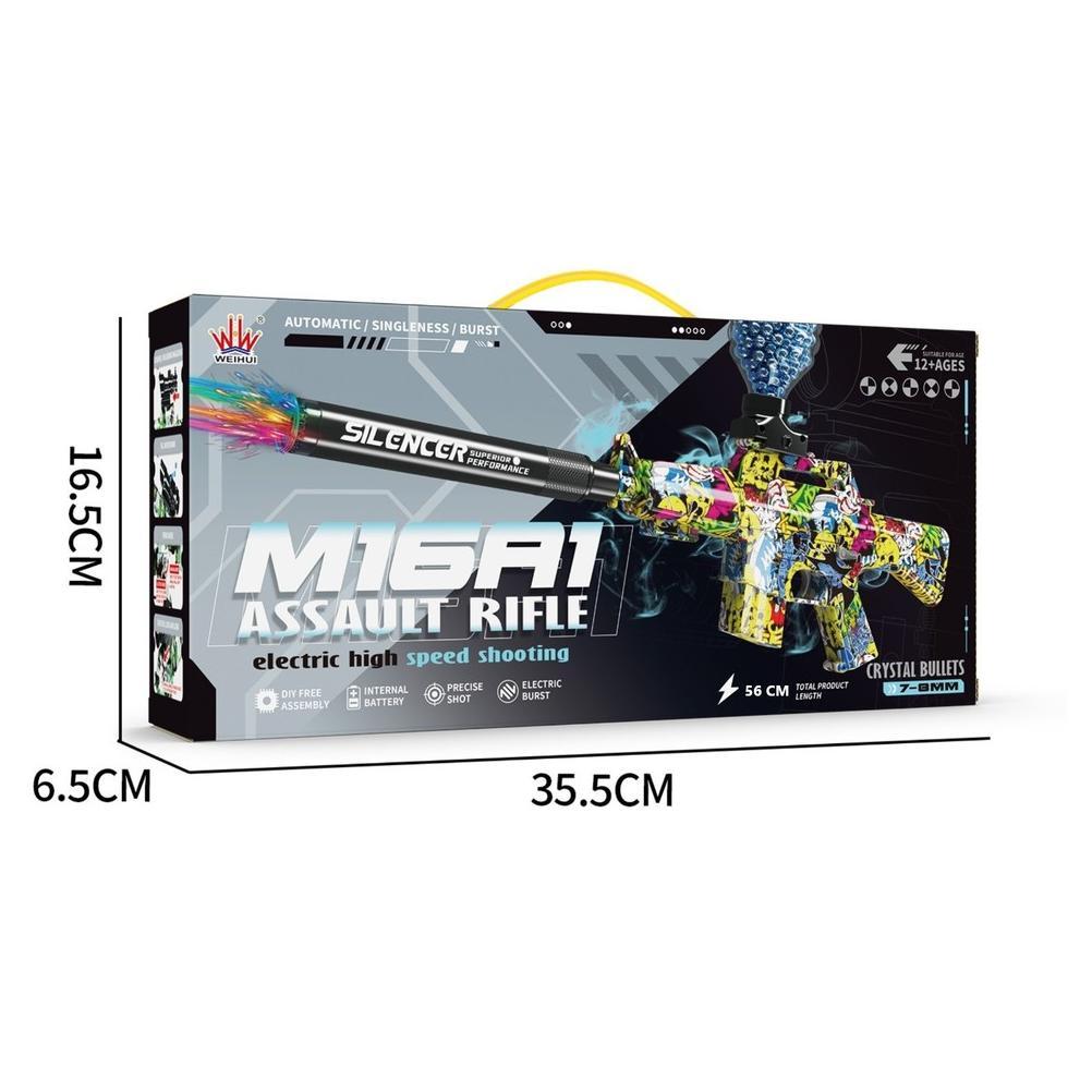 Tg-342 Pasar Distributor  Wh11(1-4) M16A1 Electric High Speed Xts-3036 Mainan Tembakan Bubble Gel Ke