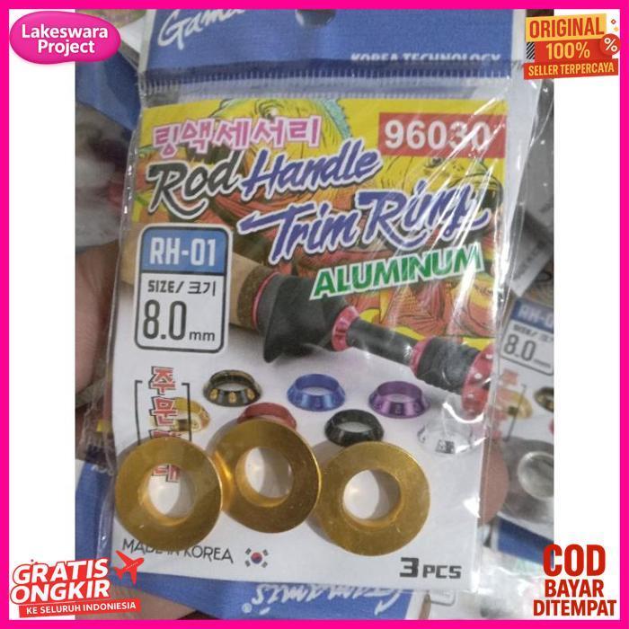 Premium Trim Ring Reel Seat Joran Pancing Alumunium Isi 3Pcs Gagamis Trim Ring Real Seat Fishing Rod