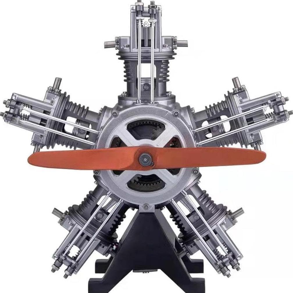 BEST SELLER SainSmart Teching 5-Cylinder Mini Engine Build Kit, Model Engine Kit for Adults - Build 