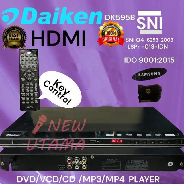Dvd Daiken Hdmi Dk595B Besi Dvd Player Vcd Player Key Control Dk595B Dk595 B