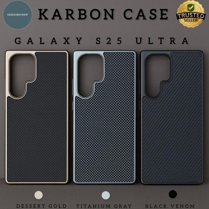 Case for Samsung S25 Ultra Casing Carbon LikGus Silicone