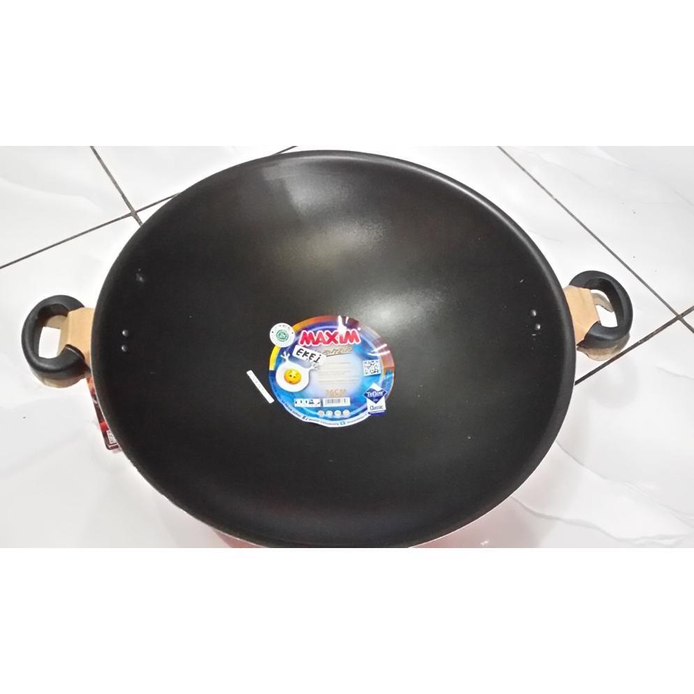 WAJAN TEFLON MAXIM WOK VALENTINO 36CM TANPA TUTUP / WAJAN MAXIM/ WAJAN TEFLON MAXIM W&C