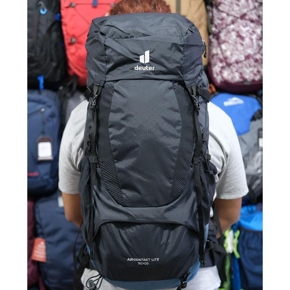 Tas Carrier Deuter Aircontact Lite 50+10 Camping Hiking / Ransel Keril Gunung