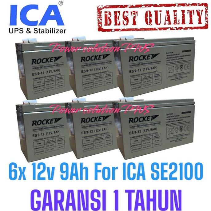 Aki UPS ICA Series SE / Baterai UPS ICA SE1100 SE2100 SE3100 / Battery Untuk Ups ICA SE 1100 SE 2100