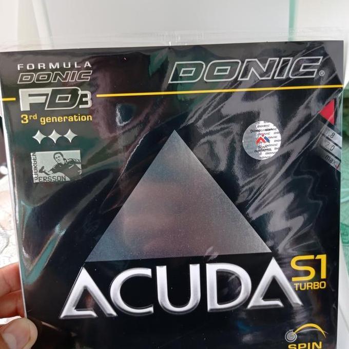 KARET TENIS MEJA DONIC ACUDA S1 TURBO ORIGINAL