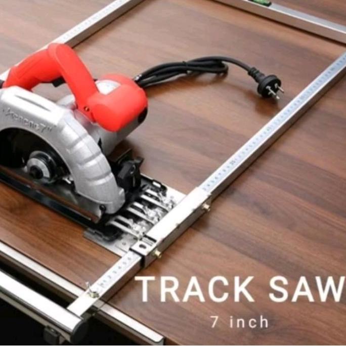 Track Saw Alat Bantu Pemotongan papan kayu Gergaji Circular Saw 7 Inch