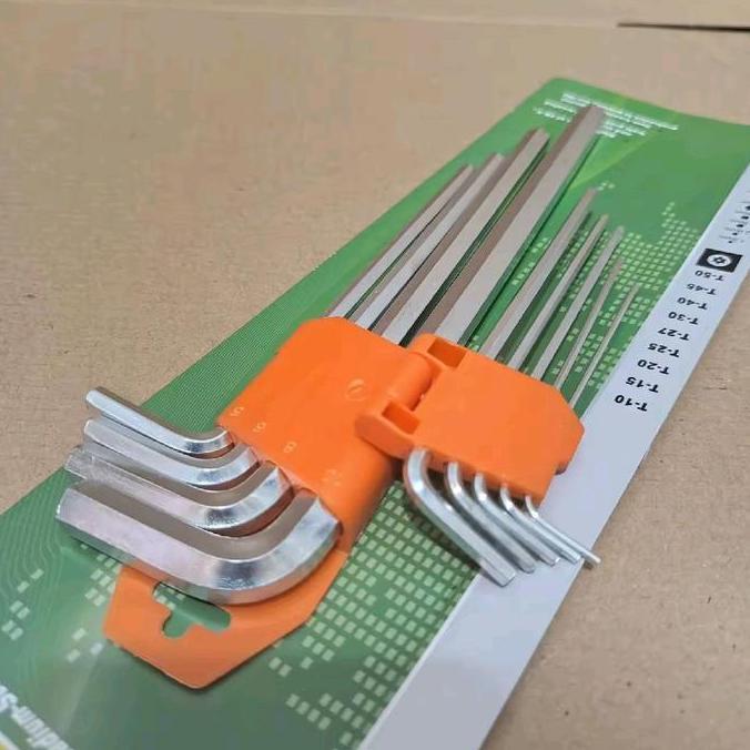 PAKET 3 SET  Kunci Pas / Shock / Sok 27 Pcs + Kunci T TEKIRO 8-10-12-14 mm + Kunci L Set 9 Pcs ( BAY