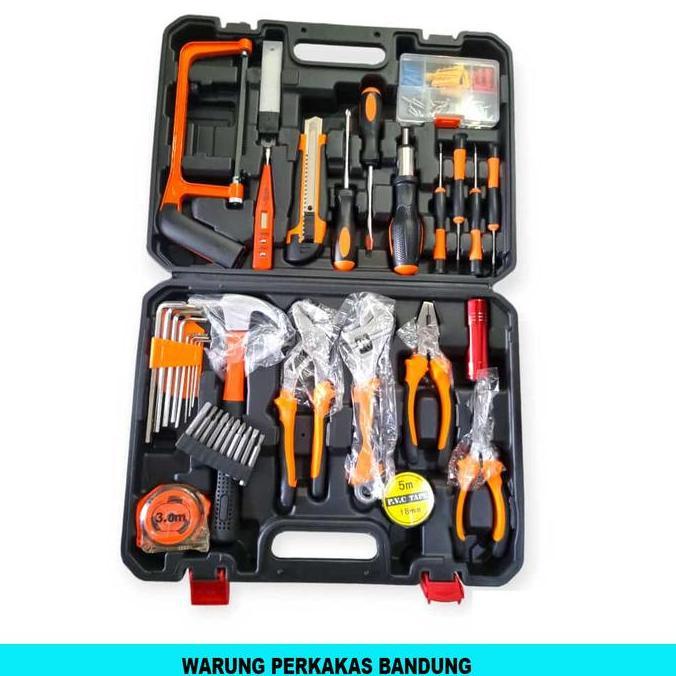 Ikura Toolkit Hand Tool Set 102 pcs Toolset Tool Kit Perkakas Set Tang