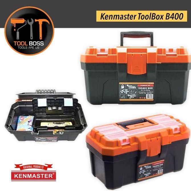 KENMASTER TOOLS BOX PLASTIK B 400 TOOLS BOX BESAR TEMPAT PERKAKAS