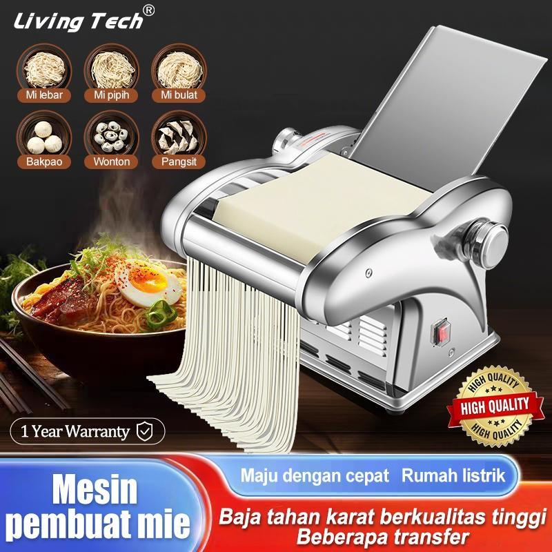Mesin Pembuat Mie / Mesin Mie Listrik Elektrik Otomatis / 3 Mata Pisau Gilingan Mie Alat / Penggilin