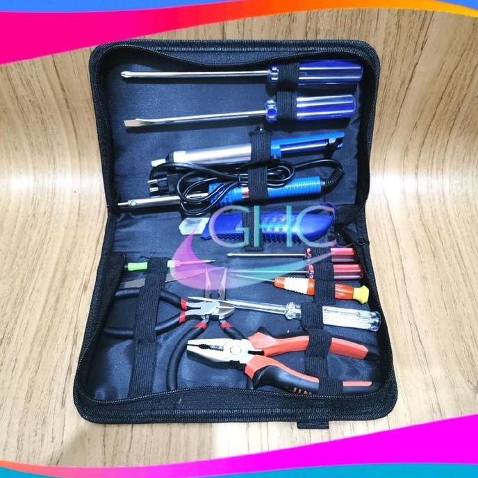 Toolkit Set 14 Pcs Sands Toolkit Elektronik Set Lengkap
