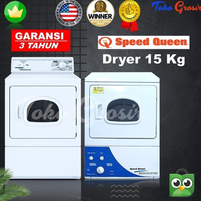SPEED QUEEN MESIN PENGERING LAUNDRY GAS LDL3TRWW301NW KAPASITAS 15KG