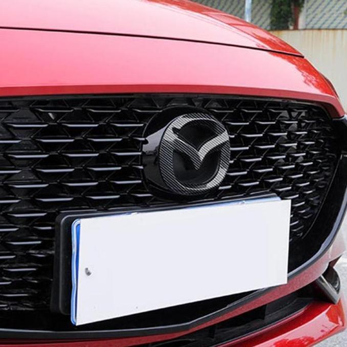 Aksesoris CX5 - Logo Cover - Emblem Cover Carbon Mazda CX-5 2012 2013 2014 2015 2016