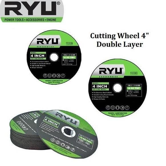 BATU MATA GURINDA POTONG RYU GERINDA MATA POTONG BESI 4 INCH 1 KOTAK