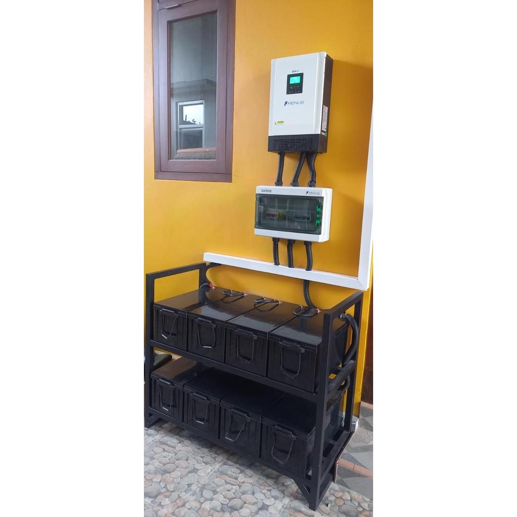 PAKET PLTS GROWATT OFFGRID 5000W SIAP PASANG