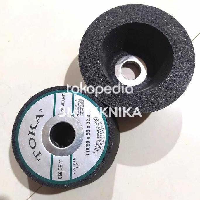 Batu Gerinda Mangkok Duduk 4.5 Inch Mata Grinda 110 / 90 Toka (3M)