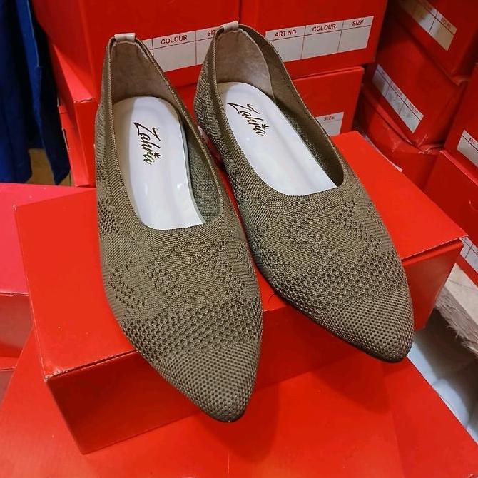 sepatu sandal wanita upper rajut import tinggi hak 3CM BIGSIZE  jumbo tersedia ukuran besar 41 42 43