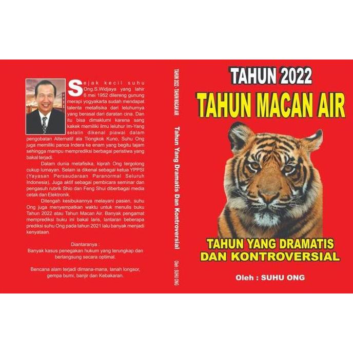 Buku Ramalan Tahun Macan Air 2022 Karya Suhu Ong Kualitas Terbaik Harga Termurah