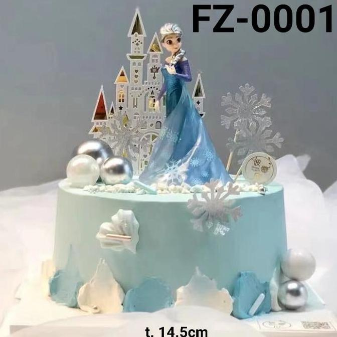 FZ-0001 Cake Topper figurine hiasan kue cake mainan frozen elsa Promo Premium