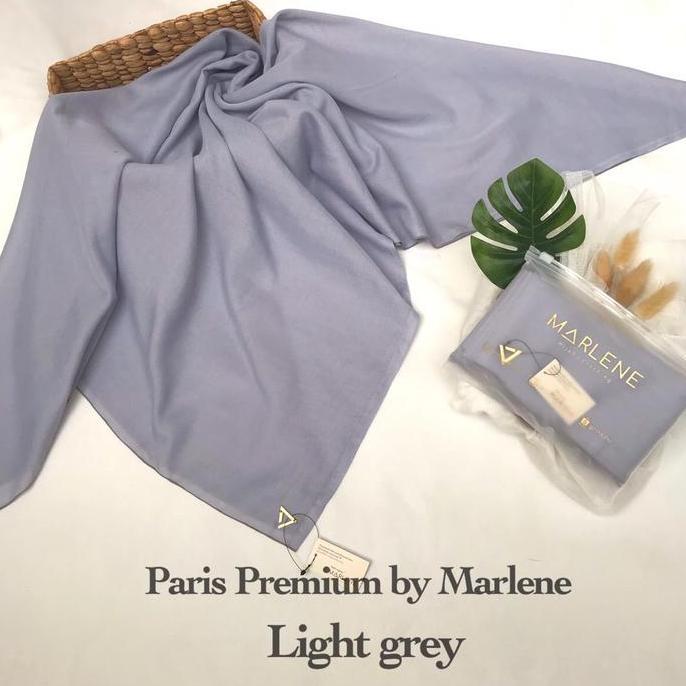 Marlene - Hijab Paris Premium PAKET RESELLER | Paris Voal Logo Tebal Pouch Muslim Square Lembut Mewa