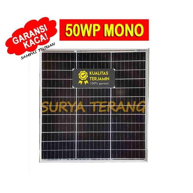 Solar Panel Surya 50wp Monocrystalline Promo