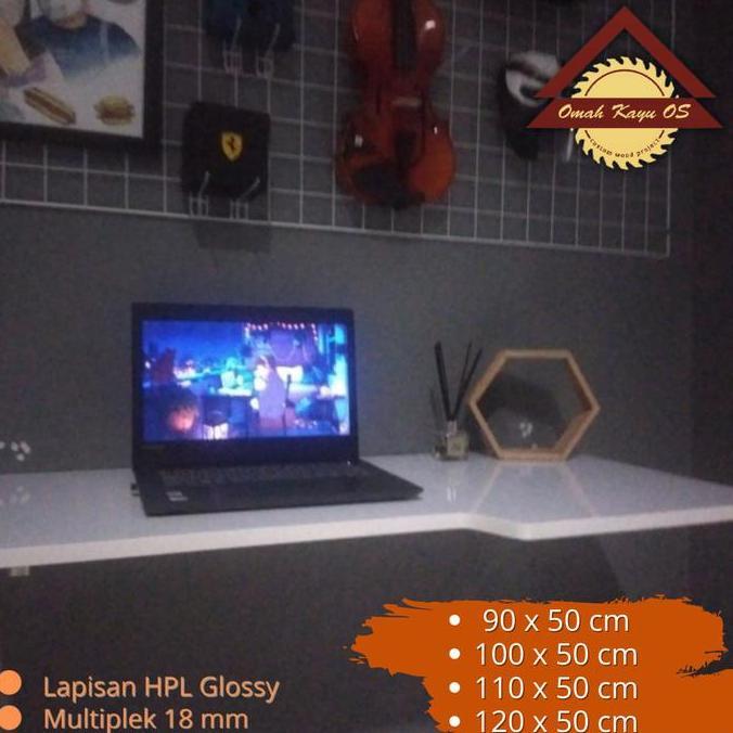 meja lipat dinding 100x50 Table Minimalis Kayu Furniture