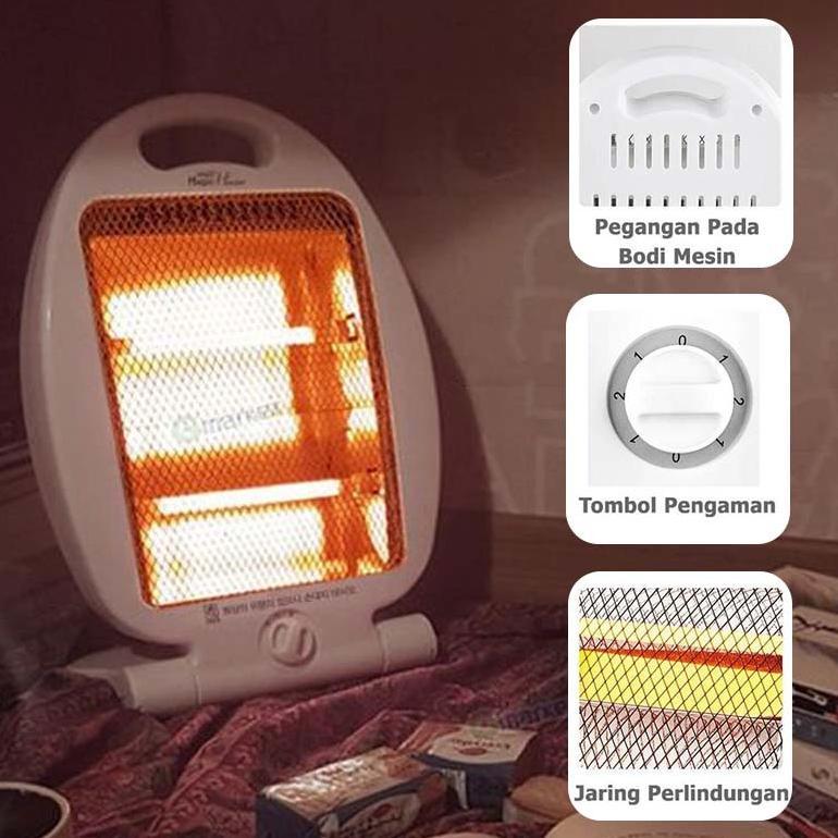 220v Penghangat Portable Alat Pemanas Ruangan Heater Pemanas Ruangan Lampu Pemanas Ruangan Portable 