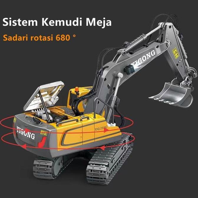 Excavator Remot Control Beko Mainan Anak Mainan Excavator Remote Control YIGONG