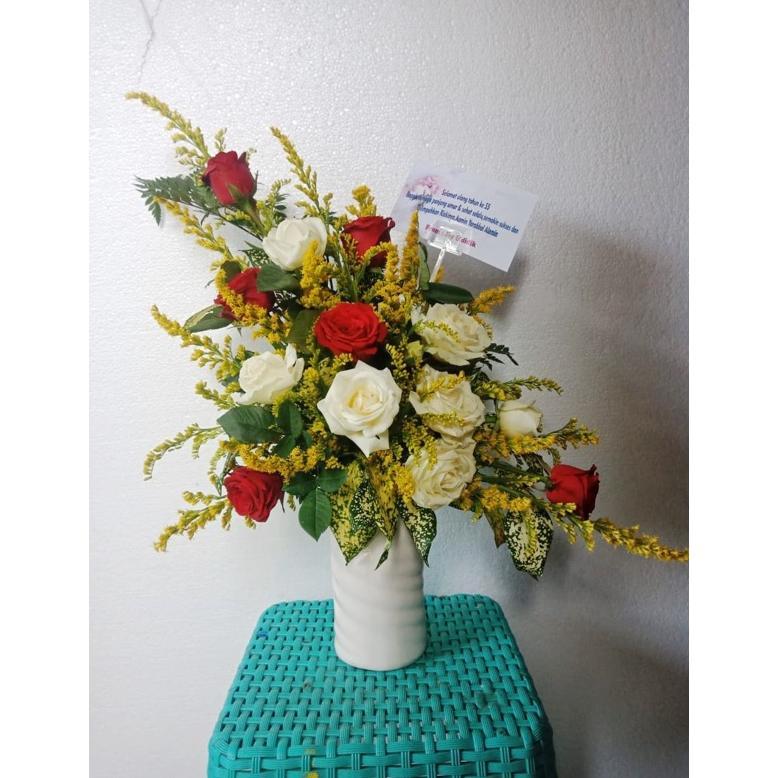 BUNGA MEJA HIDUP CANTIK MURAH | KARANGAN BUNGA MEJA MURAH | JUAL BUNGA MEJA MURAH | BUNGA MEJA MURAH