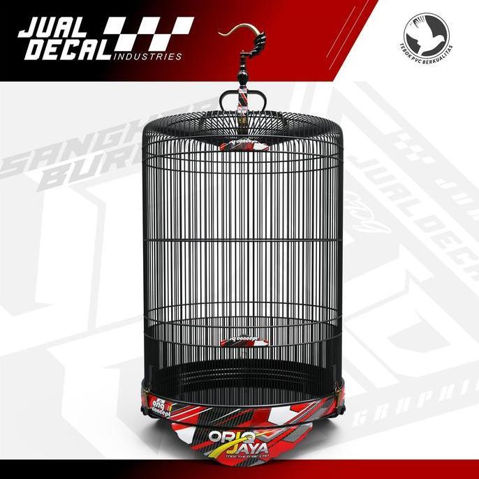 Stiker Decal Tebok MURAI ORIQ JAYA CONCEPT Variasi Sangkar Kandang Burung