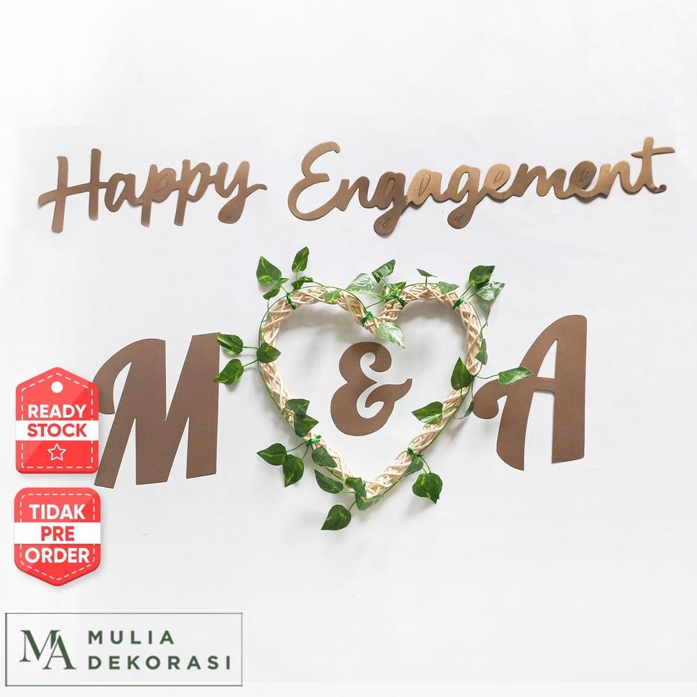 Ring Rotan Hati Lengkap Dekorasi Backdrop