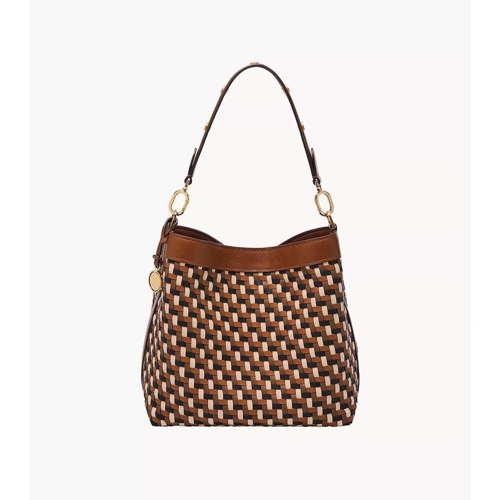 Fossil Jessie Shoulder Bag Neutral Woven Tas Wanita ZB11006-249