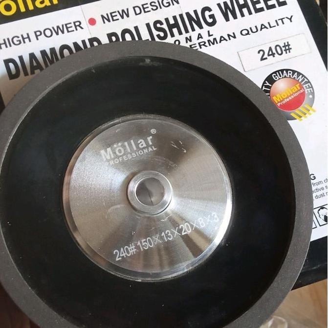 Diamond wheel Pengasah mata pisau ketam TCT Mollar 6 inch grit 240