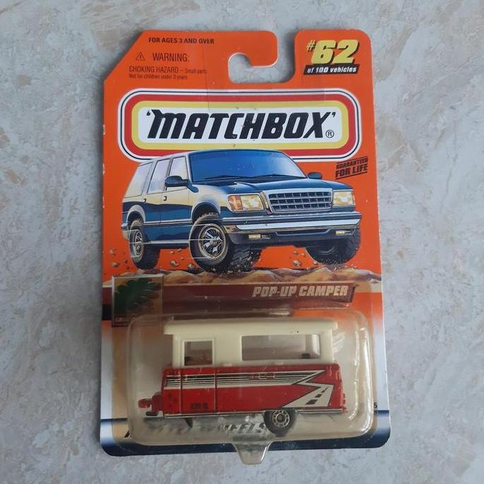 Matchbox Pop-Up Camper antik 1999 made in china Unik rare Murah Keren