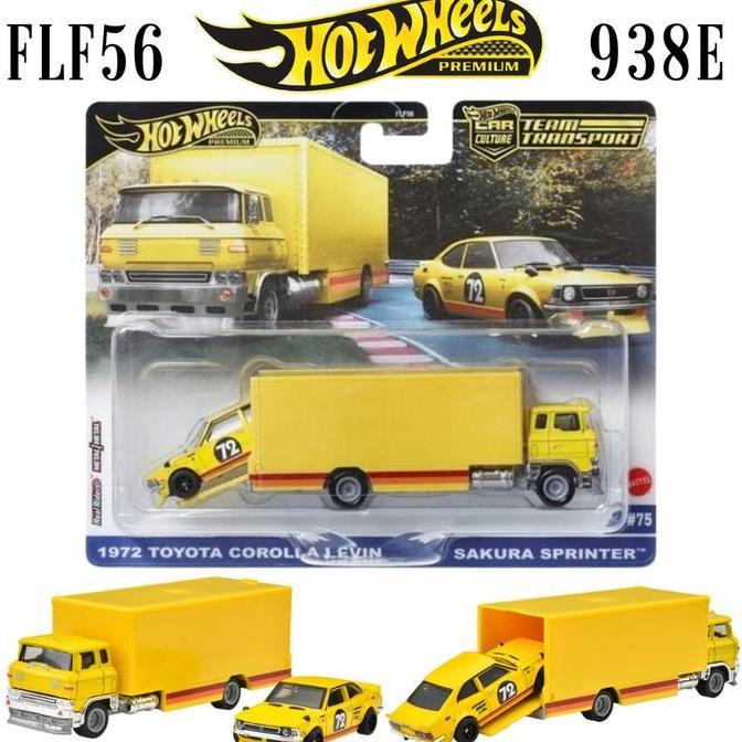 Hot Wheels Premium Team Transport 1972 Toyota Corolla Levin Vs Sakura
