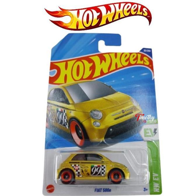 Hot Wheels Fiat 500e Gold Tampo 99 HW EV