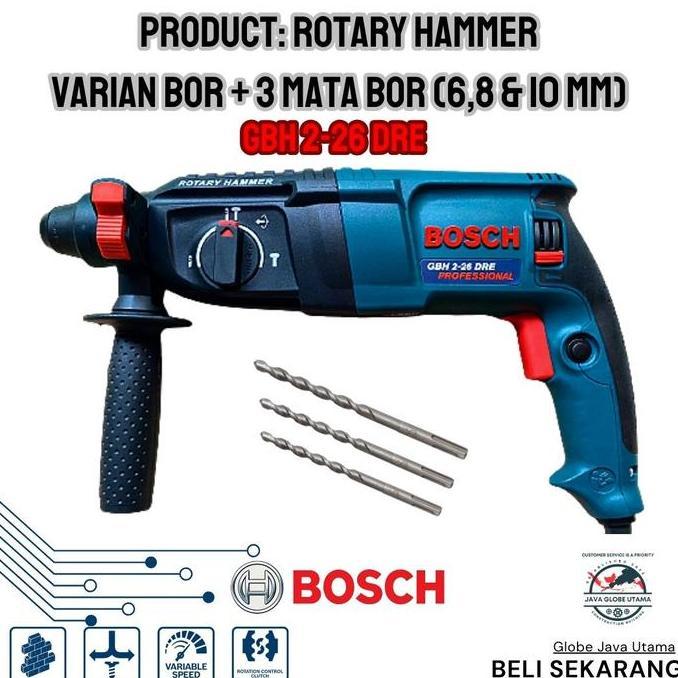 Bor BOSH GBH 2-26 Dre Bor Beton 3 Fungsi
