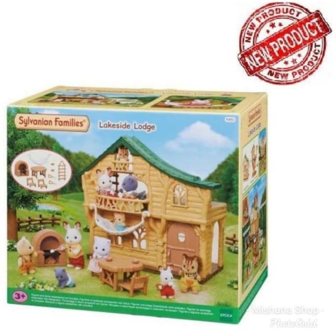 Rumah Kayu Sylvanian Families Lakeside Lodge