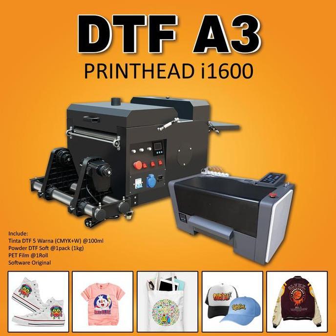 Paket Mesin Sablon Kaos / Printer Sablon DTF Ukuran A3 / 30 CM Build Up Pabrik (Include Peti Kayu)