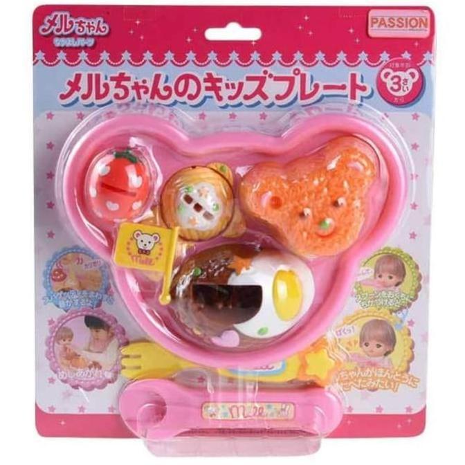 Mainan Piring Makan Boneka Mell Chan Kids Plate Baby Alive Doll