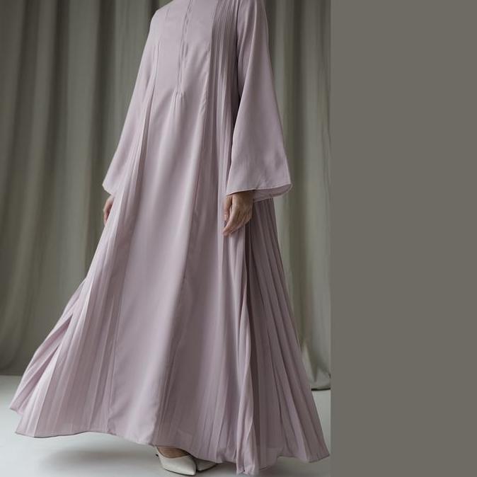 Asvari by Aska Label - Gamis wanita plisket Terlaris