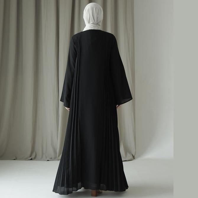 Asvari by Aska Label - Gamis wanita plisket Terlaris