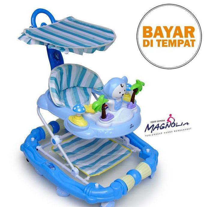 Baby Walker Spacebaby Roda Dorongan Bayi Belajar Jalan Anak Apolo
