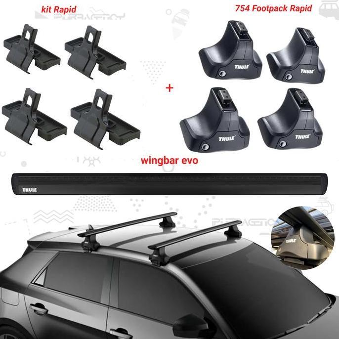 CROSS BAR THULE JEPIT BODY - ALL NEW INNOVA AVANZA MOBILIO ORIGINAL DAN TERPERCAYA