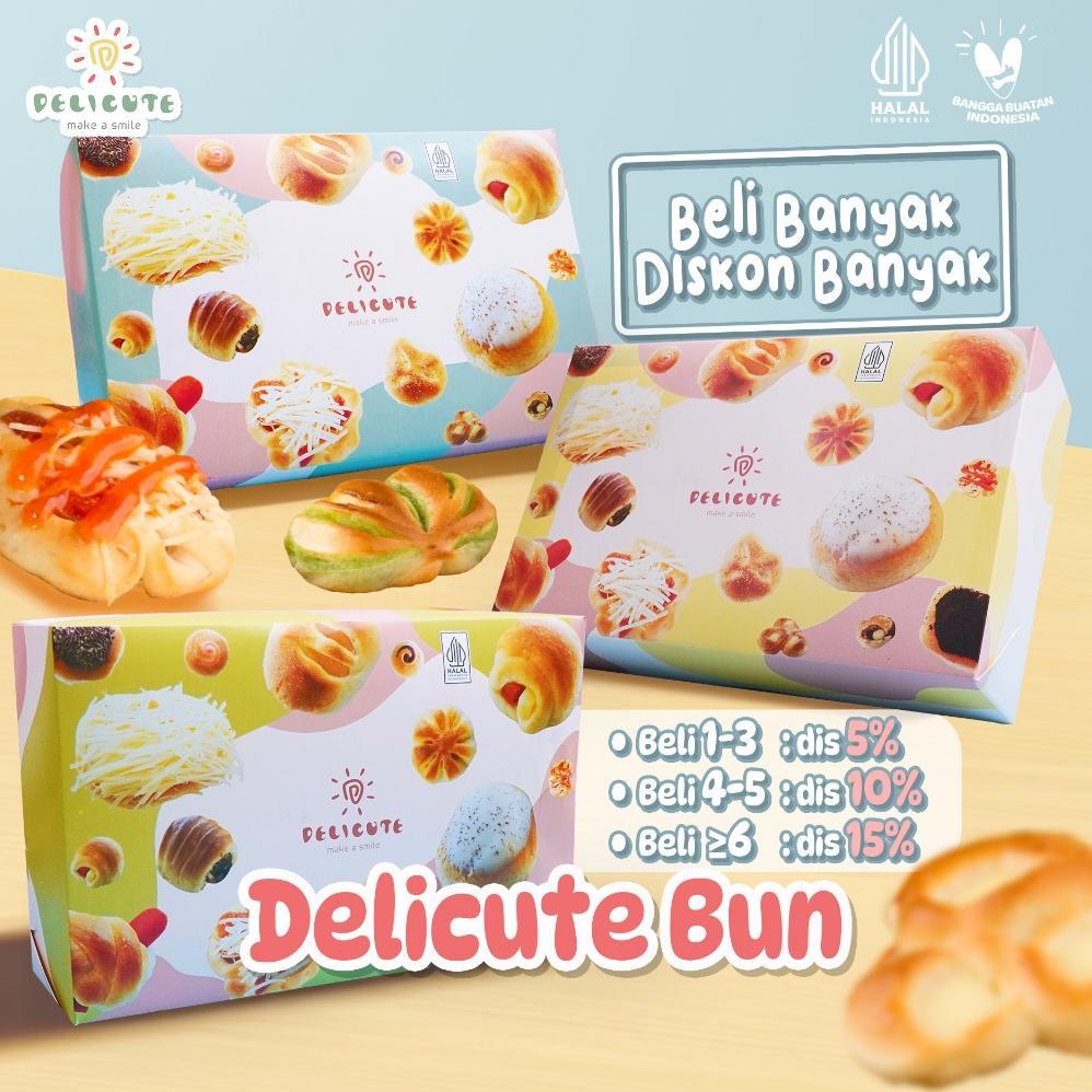 ROTI UNYIL DELICUTE BUN 24 PCS - TIDAK BISA PILIH RASA (ROTI DIKIRIM RANDOM) | DALAM BOX