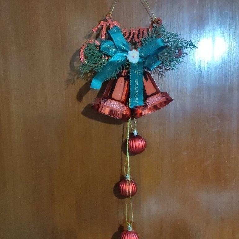 Hiasan Natal Lonceng Natal Ornamen Natal Hiasan Pohon Hiasan Rumah Dekorasi Rumah Hiasan Pintu