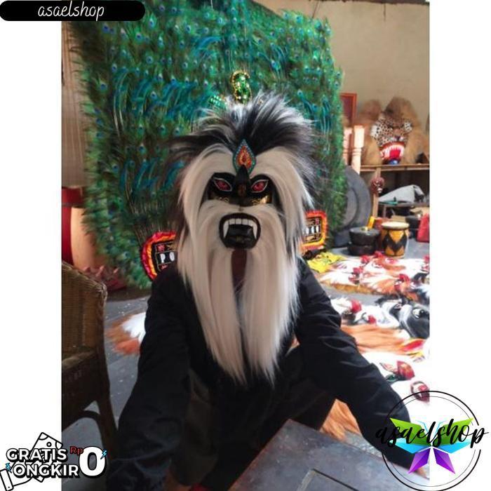 Topeng Bujang Ganong Topeng Ganongan Ponorogo Topeng  Hitam [Br 1111]